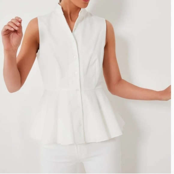 Tuckernuck Pomander Place White Paulina Top Size Medium NWT - Picture 11 of 11